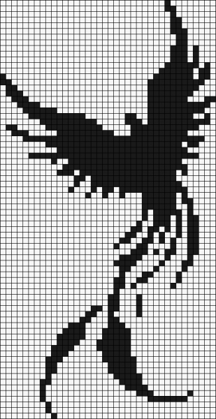 Рисунки по клеткам черно белые