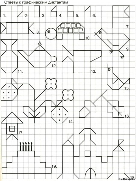 Графический диктант 7 лет