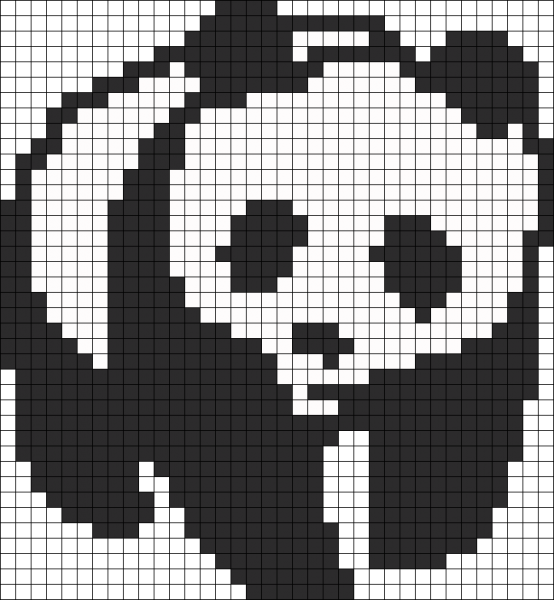 Рисунки по клеткам черно белые