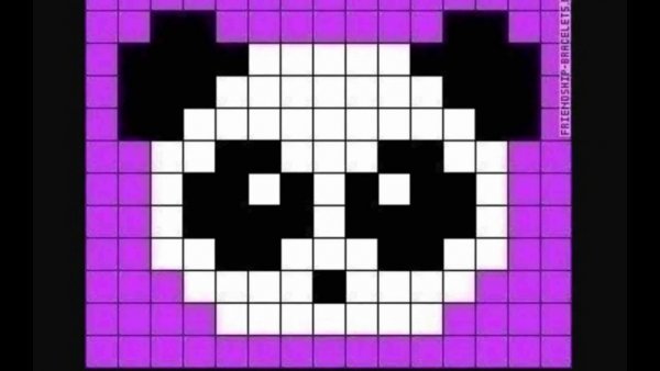 Рисунки по клеточкам для начи