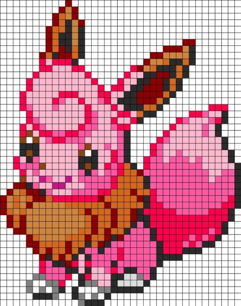 Покемоны вышивка иви