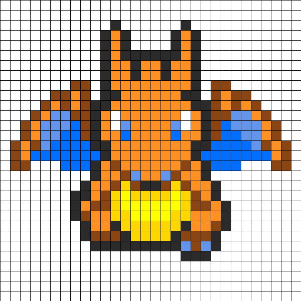 Пиксельные покемоны Чаризард