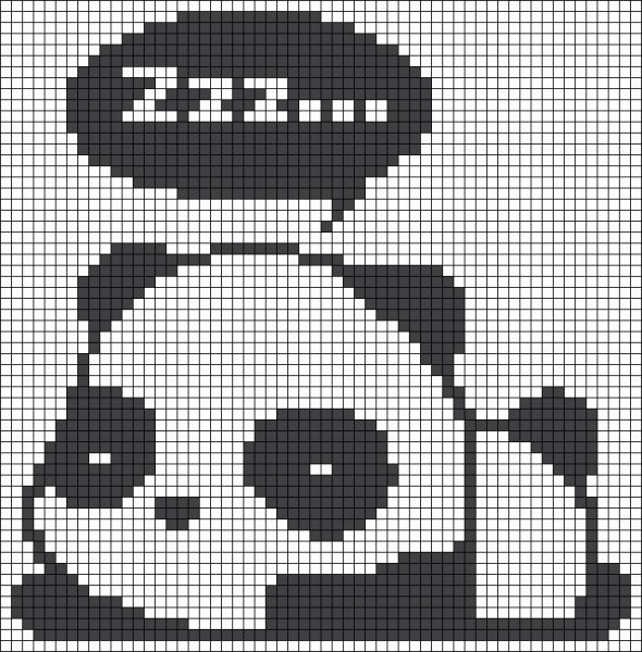 Рисунки по клеточкам в тетради серо белые