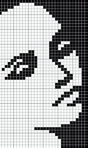 Рисование по клеточкам черно белое маленькие
