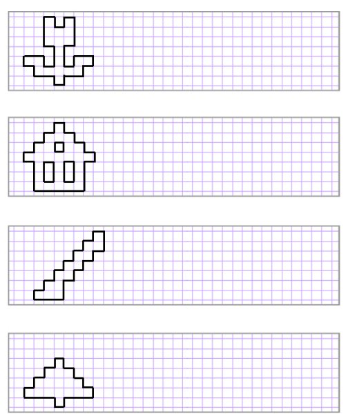 Рисование по клеточкам транспорт