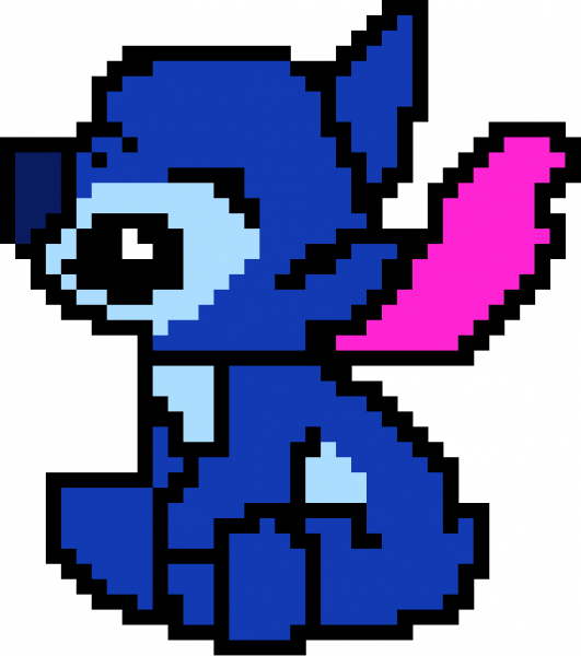 Стич по клеткам в тетради