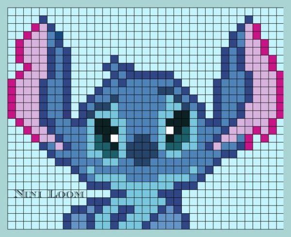 Стич по клеткам в клеточные тетради