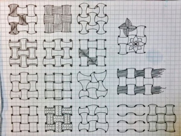 Рисунки 3 д АО клетачькам