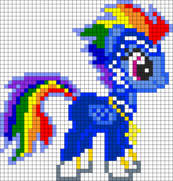 Вышивка крестом пони