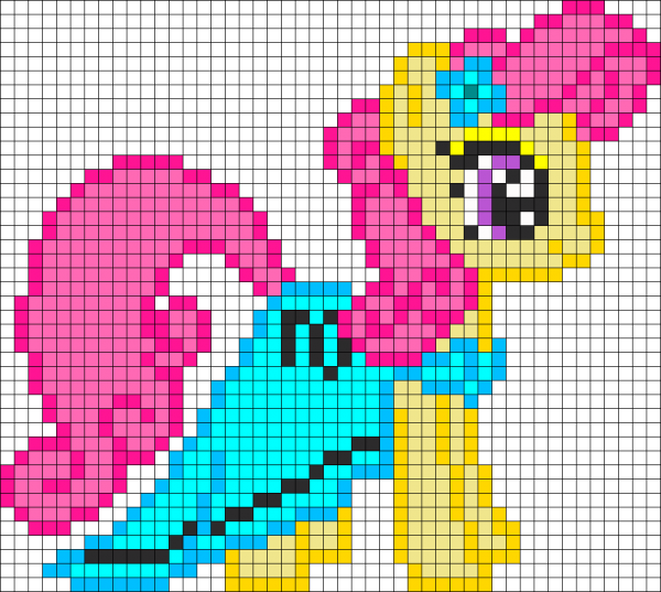 Рисунки по клеточкам девочки