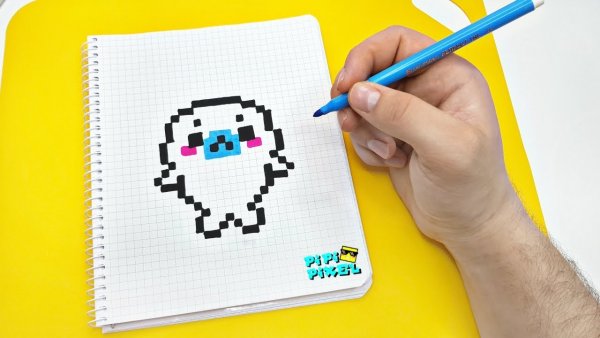 Кавай рисунки по клеткам