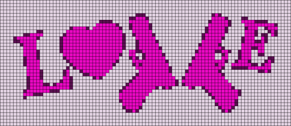 Красивые надписи по клеточкам