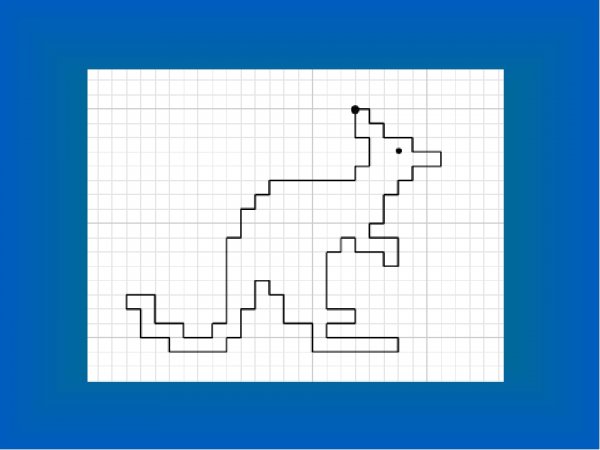 Графический диктант верблюд
