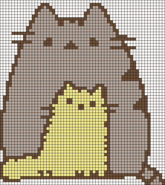 Котик по клеткам