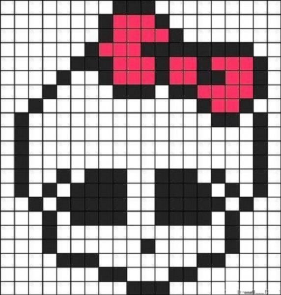 Рисунки по клеточкам маленькие