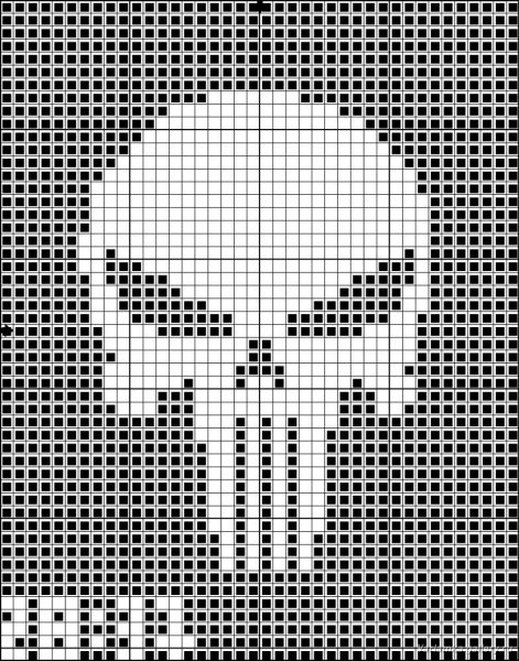 Череп спицами