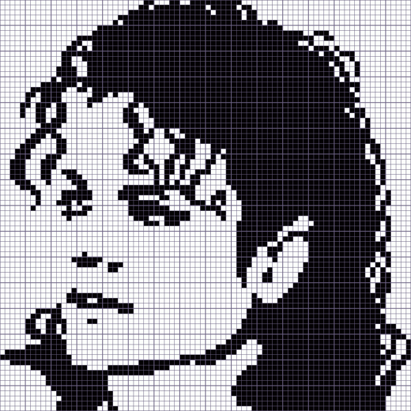 Майкл Джексон по клеточкам