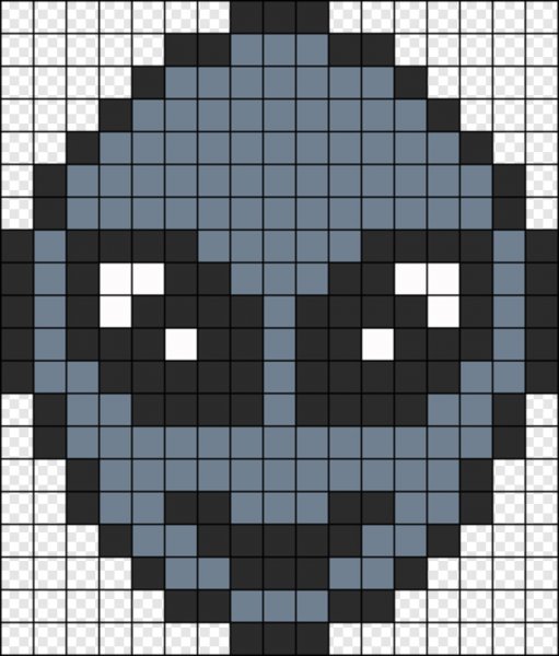 Пришелец по клеточкам