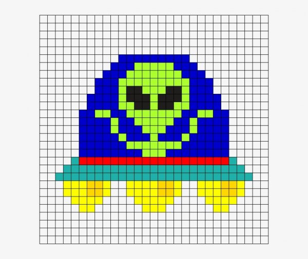 Пришелец по клеткам