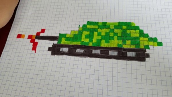 Танк по клеткам