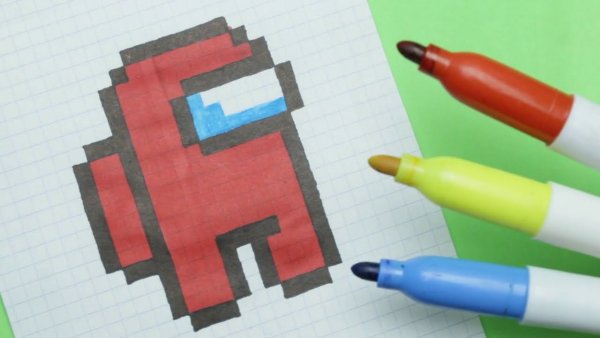 Амонг асйй по клеточкам