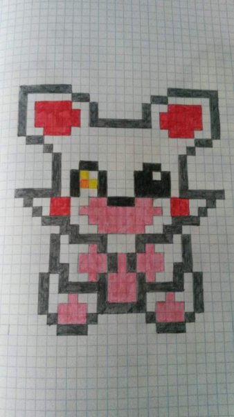 Рисование по клеткам Фредди