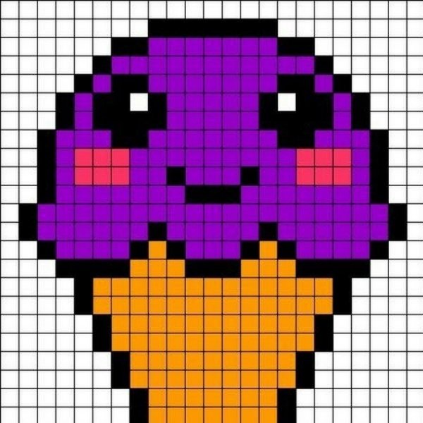 Рисунки по клеточкам лёгкие