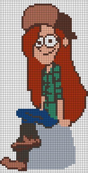 Гравити Фолз в клеточку