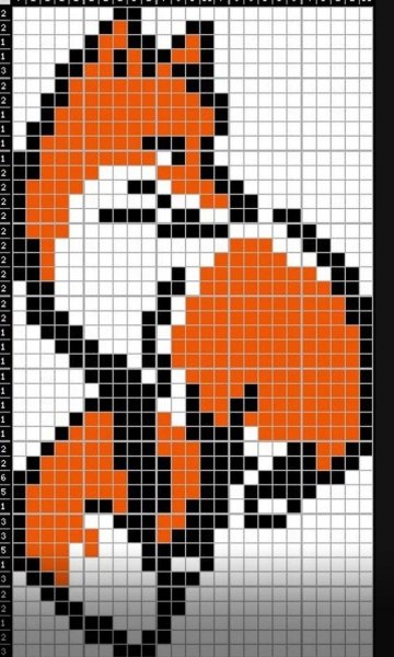 Лисица по клеткам