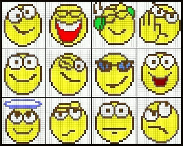 Вышивка смайлики схемы