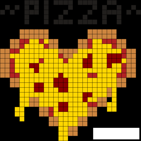 Лёгкая пицца по клеточкам