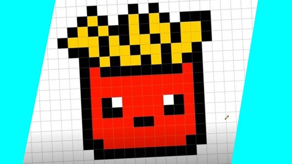 Рисование по клеткам макдональдс