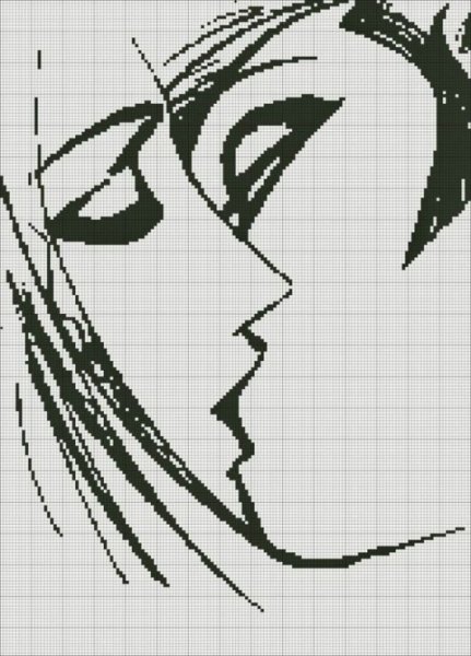 Монохромная вышивка легкая