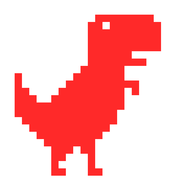 Динозавр по клеточкам