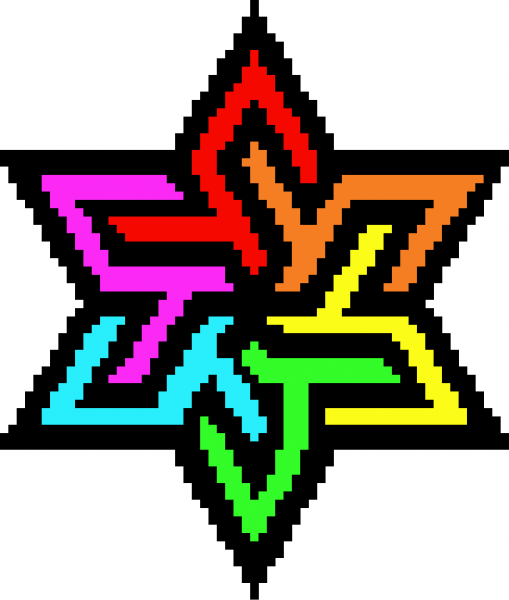 Пиксельные узоры по клеточкам