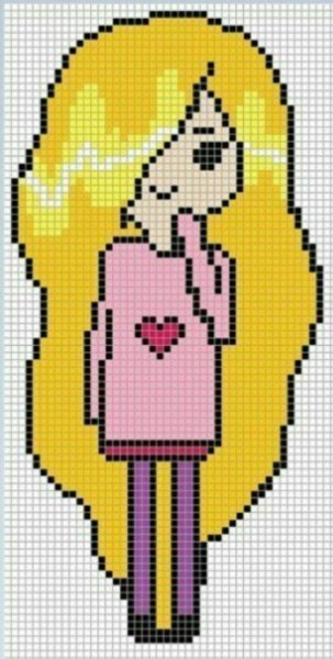 Рисунки по клеточкам девочки