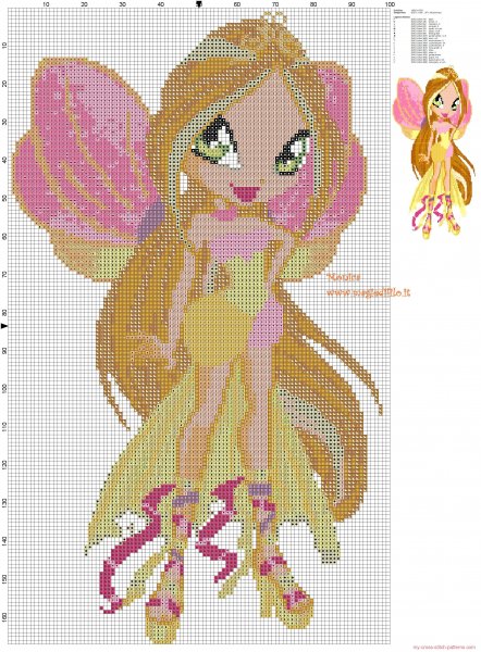 Вышивки крестиком Винкс Текна