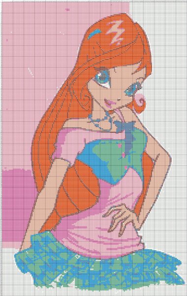Вышивка крестом Винкс