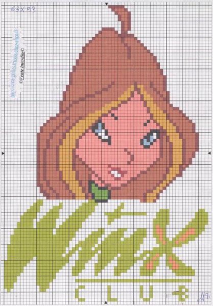 Вышивка крестиком Винкс схемы