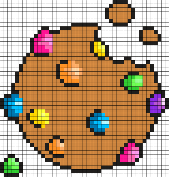 Рисование по клеточкам леденец