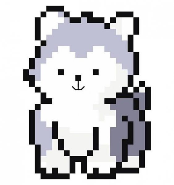 Рисование по клеткам хаски