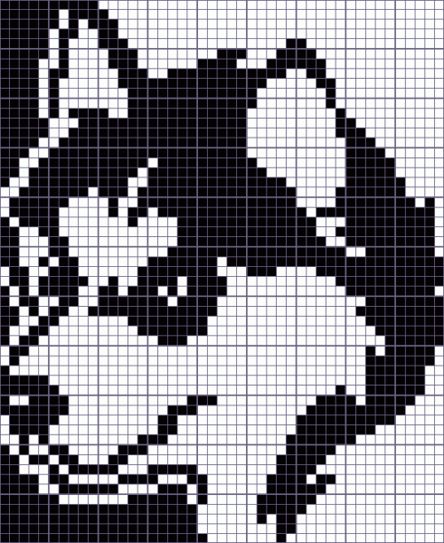 Жаккард хаски