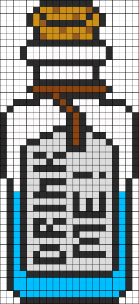 Рисунки по клеточкам в тетради пиво