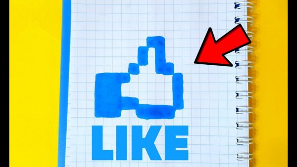 Лайк по клеточкам