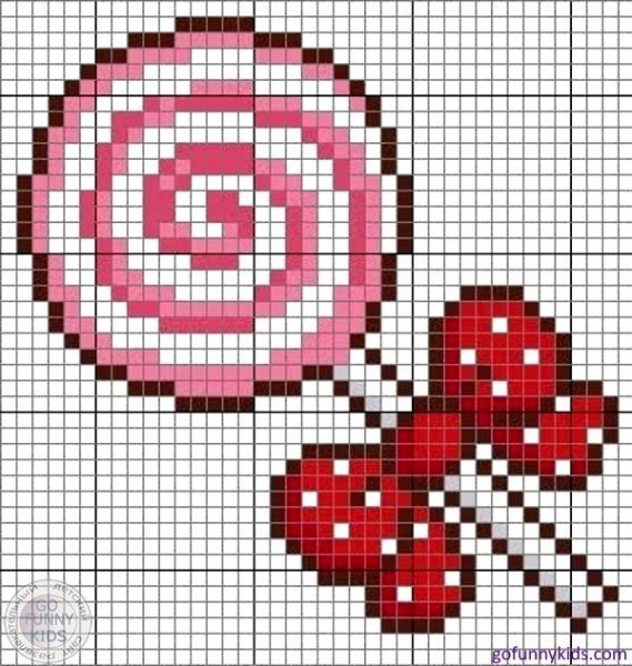 Конфетка по клеткам