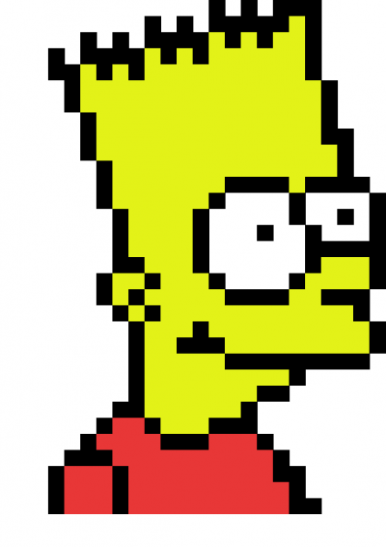 Барт симпсон вышивка