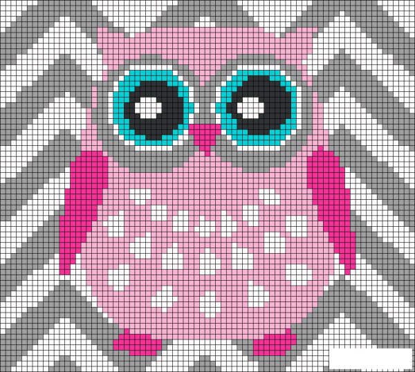 Рисование по клеткам для девочек