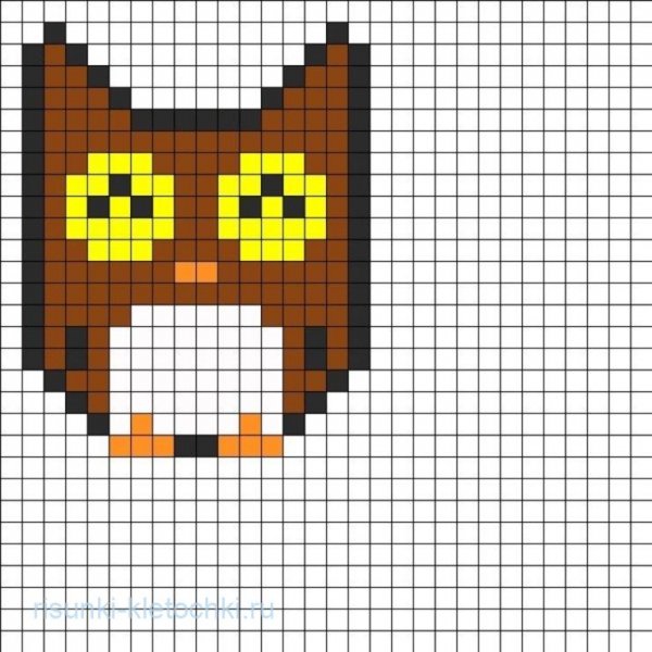 Рисование по клеточкам маленькие