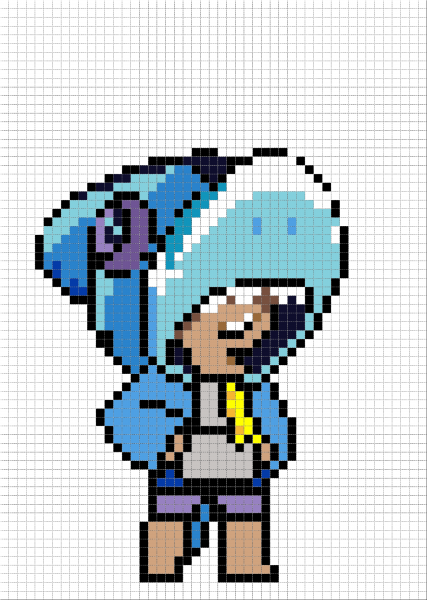 Бравлеры по клеточкам Браво старс