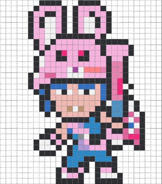 Бравлеры по клеточкам в тетради